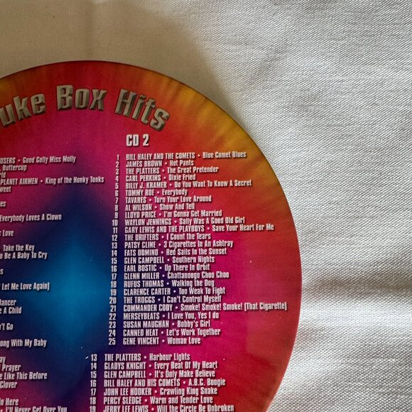United Audio Entertainment Embossed Tin - 3 CD Set - Juke Box Hits - 75 Tracks - Picture 4 of 9